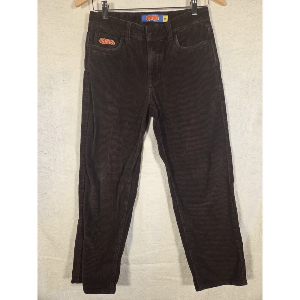 Empyre Brown Corduroy Pants Womens Size 26 Straight‎ Leg Skate Streetwear